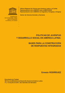 Políticas de juventud y desarrollo social en América Latina