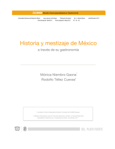 Historia y mestizaje de México - Universidad Autónoma del Estado