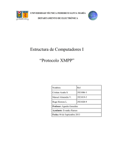 Protocolo XMPP - Departamento de Electrónica