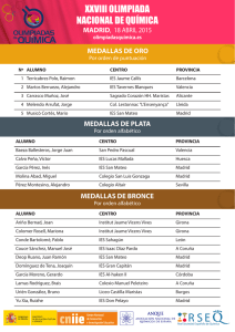 xxviii olimpiada nacional de química