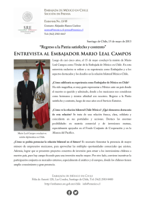 embajada de méxico en chile - Secretaría de Relaciones Exteriores