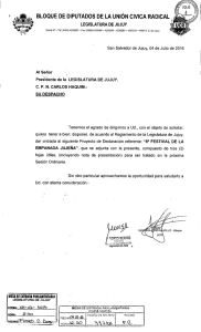 ÿþ6 3 9 - DP - 1 6 - Legislatura de Jujuy