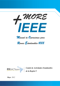Manual de Operaciones para Ramas Estudiantiles IEEE