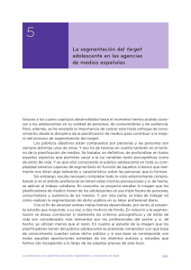 5. La segmentación del target adolescente en las agencias