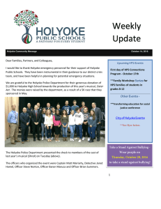 Weekly Update - Holyoke Public Schools