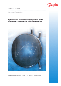 Información técnica Aplicaciones prácticas del refrigerante R290