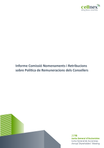 Informe Comissió Nomenaments i Retribucions