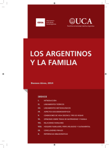 Los argentinos y la familia - Universidad Católica Argentina