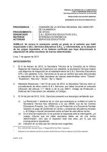 comisión de la oficina regional del indecopi de cajamarca