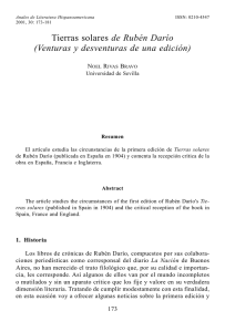 de Rubén Darío (Venturas y desventuras de una edición)