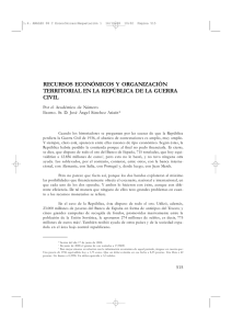 recursos económicos y organización territorial en la república de la