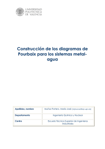 Construcción de los diagramas de Pourbaix para los sistemas metal