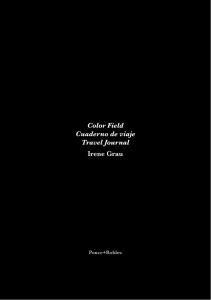 Color Field. Cuaderno de viaje / Travel Journal. IRENE GRAU (eng