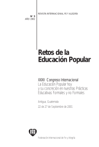 Retos de la Educación Popular (Revista 3)