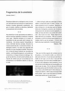 Fragmentos de la anestesia - Revista de la Universidad de México