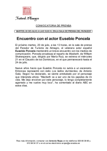 Encuentro con el actor Eusebio Poncela