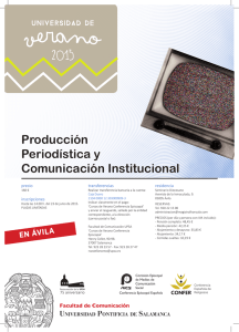 Producción Periodística y Comunicación Institucional