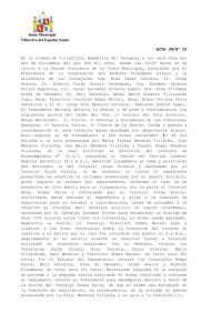 Informe del 2011-12-06 - Municipalidad de Villarrica