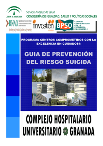 Díptico sobre recomendaciones en la prevención del riesgo suicida