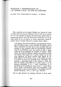 TRADICIÓN Y MODERNIZACIÓN EN ,,, . » «EL DOMINE LUCAS