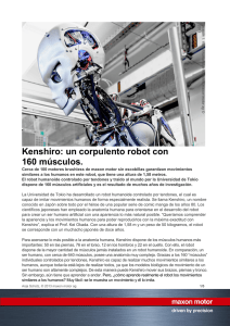 PDF - Kenshiro: un corpulento robot con 160 músculos.