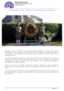 Homenaje de Fidel y Raúl al Comandante Juan Almeida