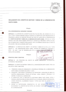 reglamento del comité de gestión y obras de la