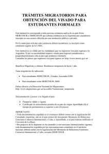 Visado estudiantes formales - Universidad Nacional de Río Cuarto