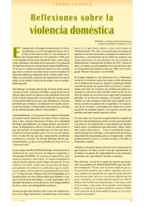 Reflexiones sobre la violencia doméstica (Soledad Ruíz)