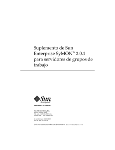 Sun Enterprise SyMON 2.0.1 Supplement for Workgroup Servers