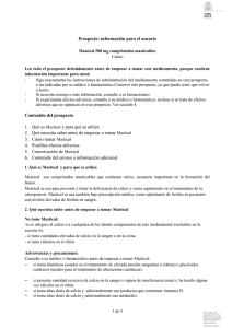 Prospecto - Agencia Española de Medicamentos y Productos