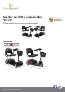 Scooter portátil y desmontable `GOGO`
