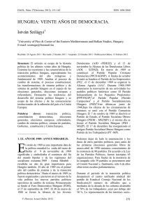 Hungría: veinte años de democracia