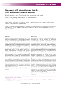 Adolescents with Internet Gaming Disorder (IGD