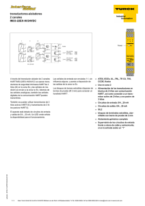 transductores-aisladores 2 canales IM33-22EX-HI/24VDC