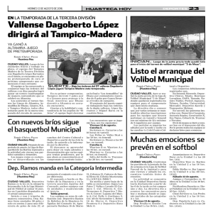 Vallense Dagoberto L&oacute;pez dirigir&aacute; al Tampico-Madero