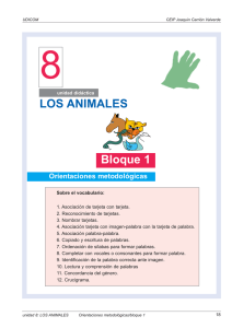 LOS ANIMALES Bloque 1