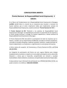 CONVOCATORIA ABIERTA Premio Nacional de