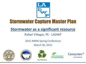 Stormwater Capture Master Plan