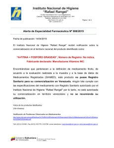 N-Fitina + Fósforo Grageas - Instituto Nacional de Higiene Rafael