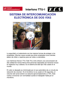 SISTEMA DE INTERCOMUNICACIÓN ELECTRÓNICA DE