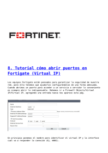 8. Tutorial cómo abrir puertos en Fortigate (Virtual IP)