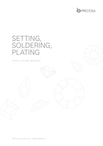 setting, soldering, plating