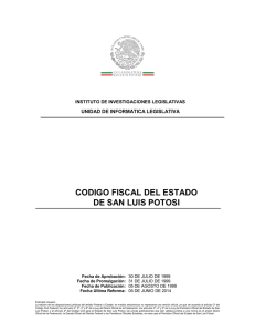 Código Fiscal del Estado de San Luis Potosí