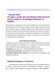 Caracteristicas exposiciones - Instituto Asturiano de la Mujer. IAM.