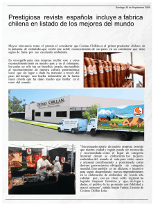Prestigiosa revista española incluye a fabrica