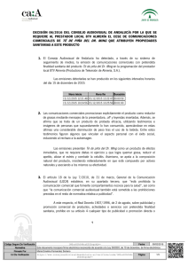 Consulta la decisión en PDF. - Consejo Audiovisual de Andalucía