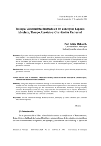 Teología Voluntarista ilustrada en los conceptos Espacio Absoluto