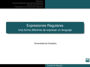 Expresiones Regulares - OCW Universidad de Cantabria
