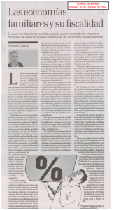 Artículo Diario Navarra 10-10-14 Francisco Esparza Fiscalidad